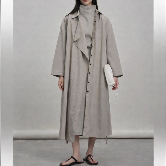 ZUM Jackets & Blazers - ZUM oversized Lightweight Neutral Trench Coat S